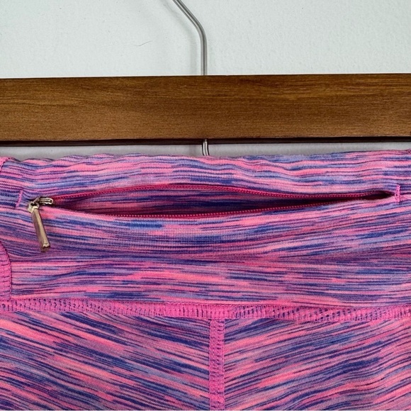 Lilly Pulitzer Weekender Flamingo Pink Space Dye 21” Crop Leggings Size S - Picture 4 of 11